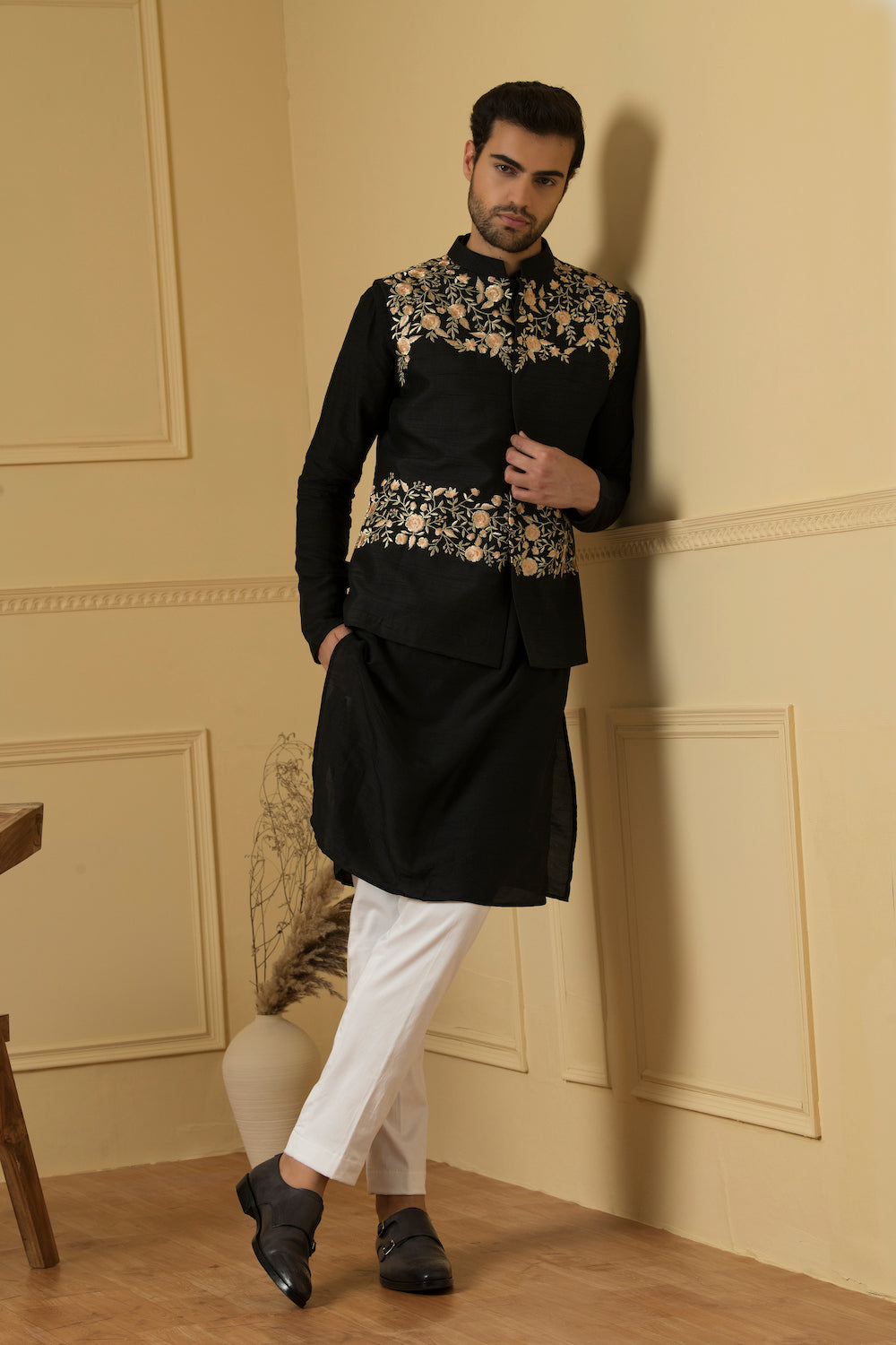 Sereno Designer Men's Indo Western by Hilo Design | Grocsy
