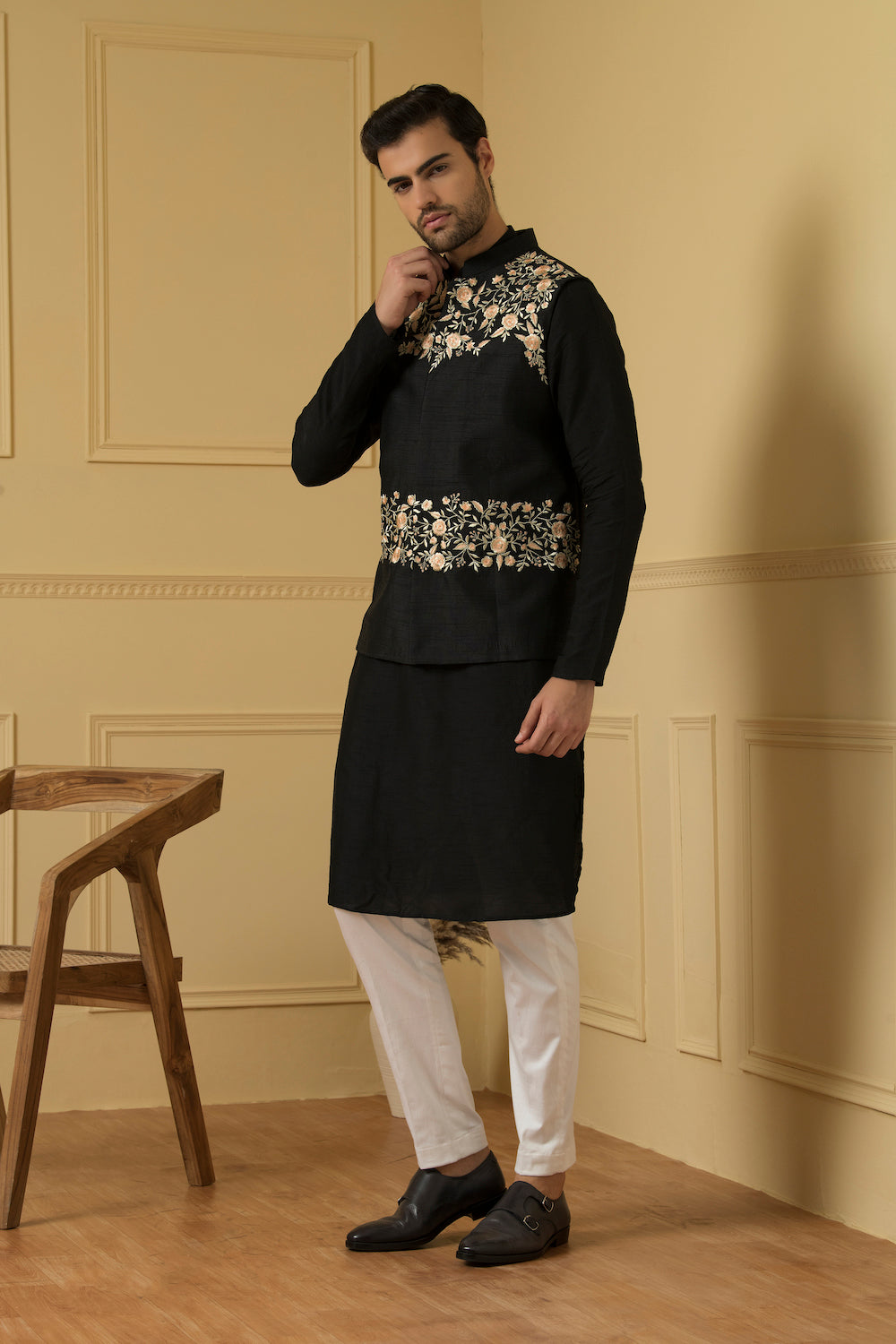 Sereno Designer Men's Indo Western by Hilo Design | Grocsy