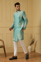 Marino Designer Men's Sherwani by Hilo Design | Grocsy