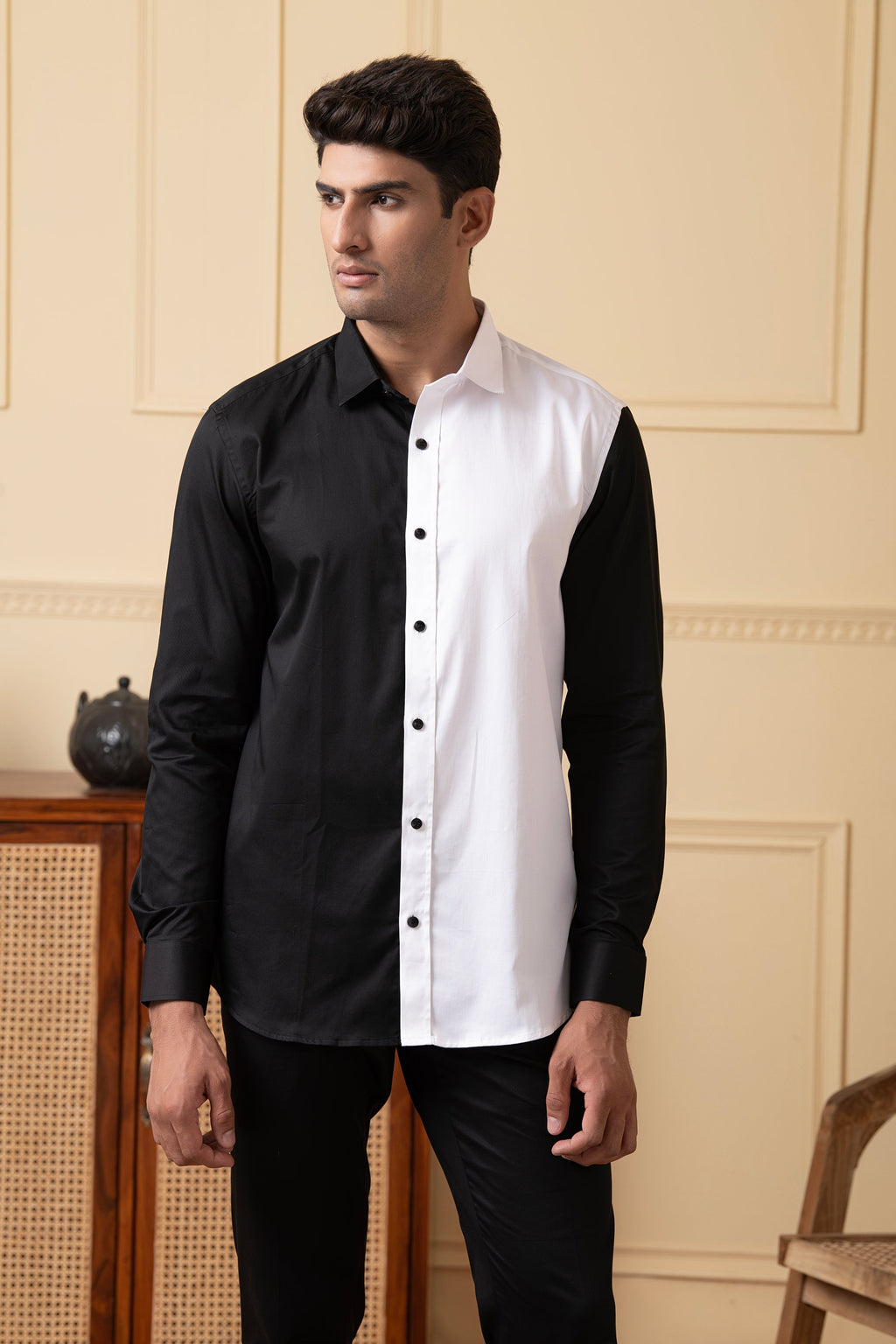 Black And White Shirt by Hilo Design | Grocsy