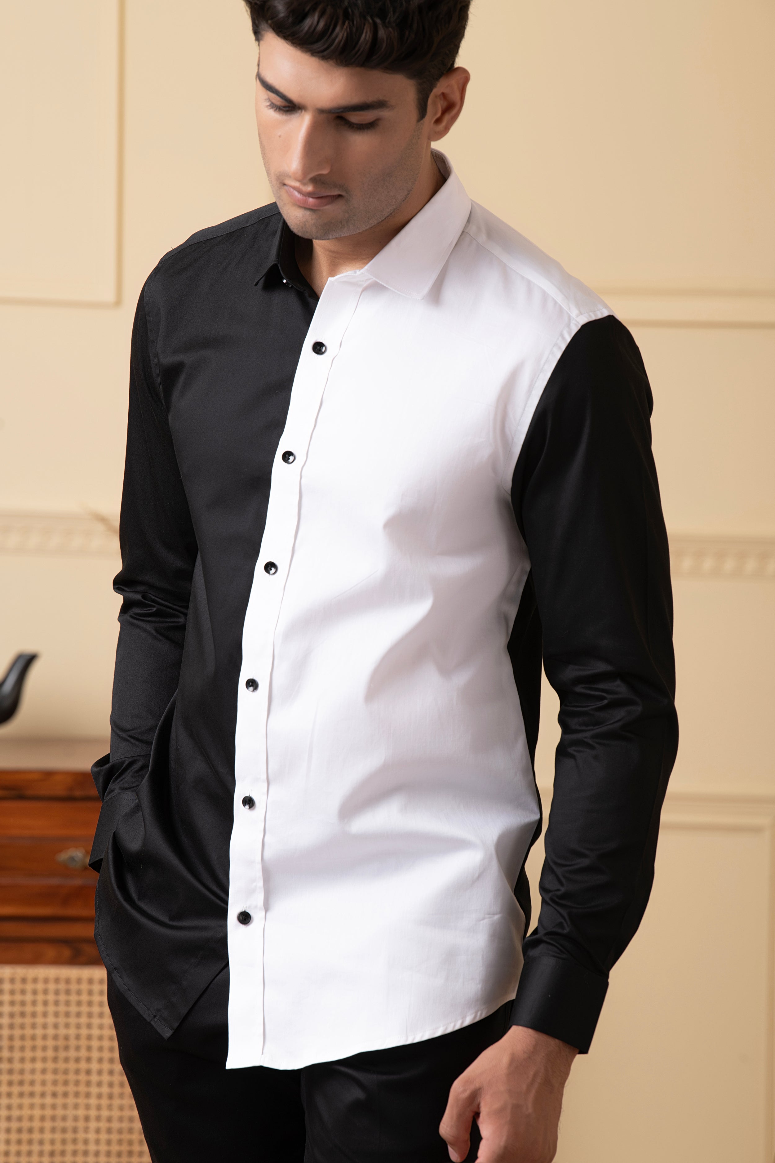 Black And White Shirt by Hilo Design | Grocsy