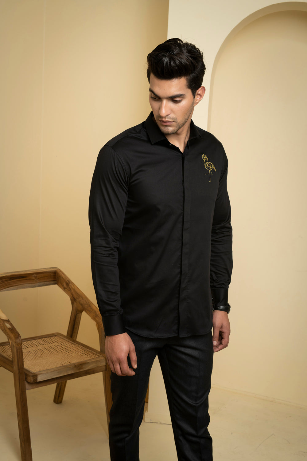 Perto Crane Shirt by Hilo Design | Grocsy