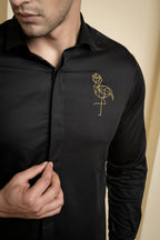 Perto Crane Shirt by Hilo Design | Grocsy