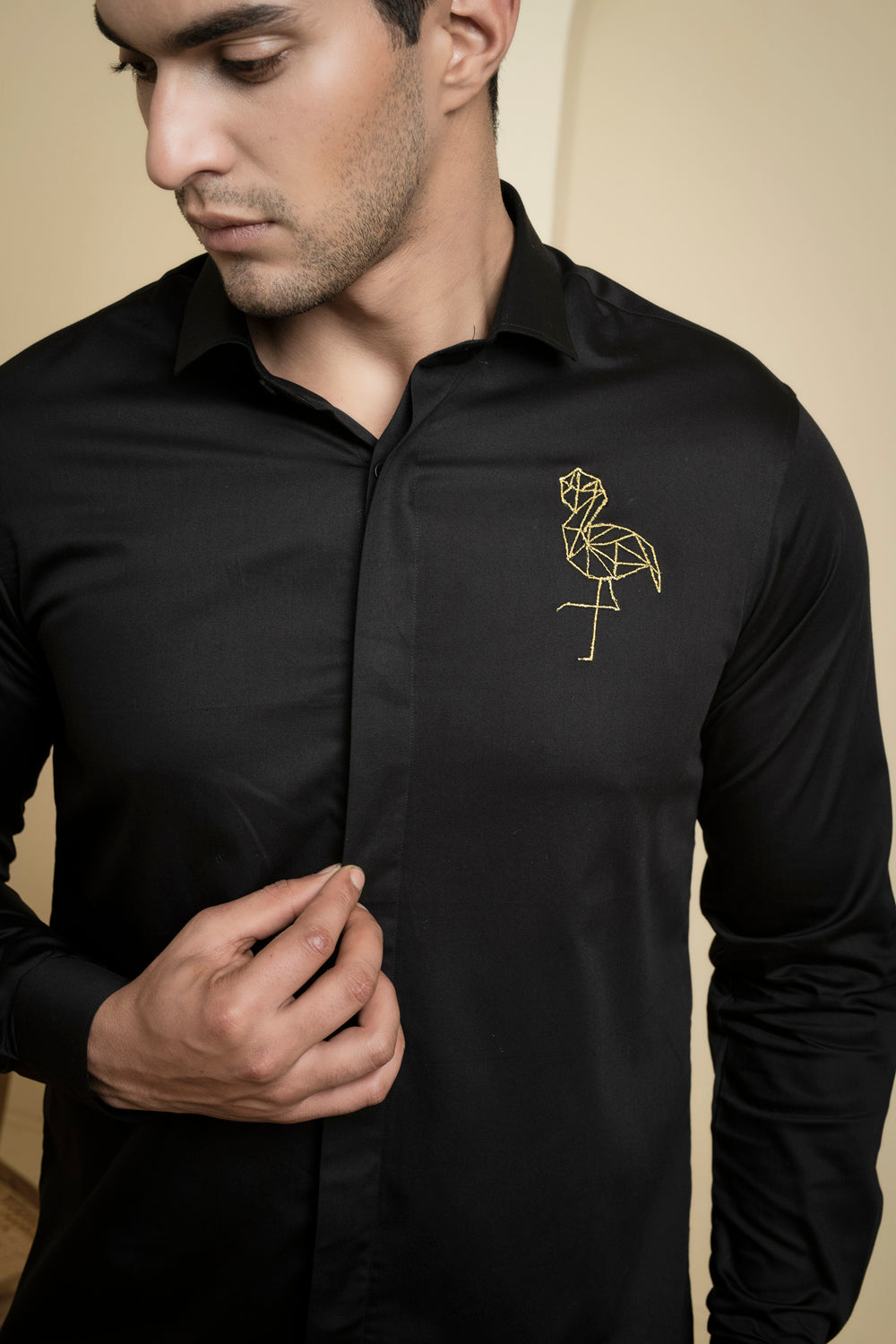 Perto Crane Shirt by Hilo Design | Grocsy