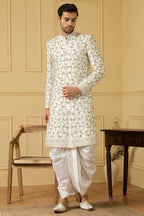 Verde Designer Men's Sherwani by Hilo Design | Grocsy