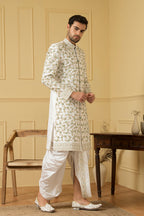 Verde Designer Men's Sherwani by Hilo Design | Grocsy