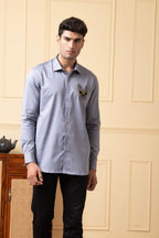 Puppy Face Embroidery Shirt by Hilo Design | Grocsy
