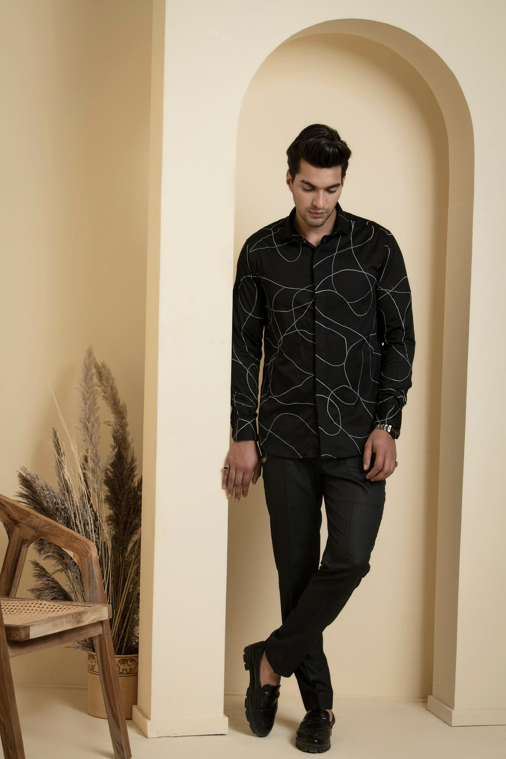 Grayab Designer Men's Shirt by Hilo Design | Grocsy