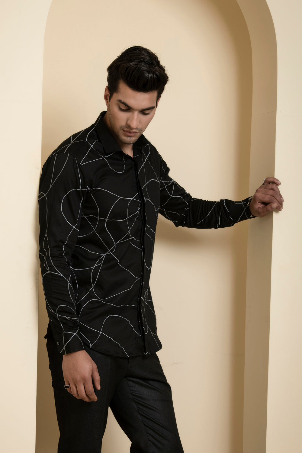 Grayab Designer Men's Shirt by Hilo Design | Grocsy