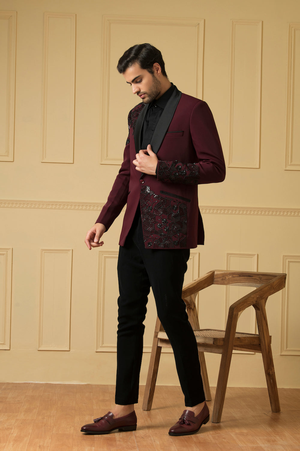 Radiante Designer Men's Blazer by Hilo Design | Grocsy
