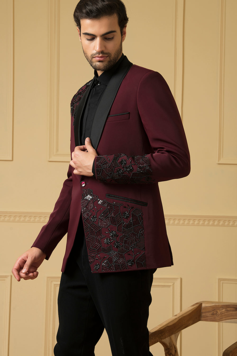 Radiante Designer Men's Blazer by Hilo Design | Grocsy