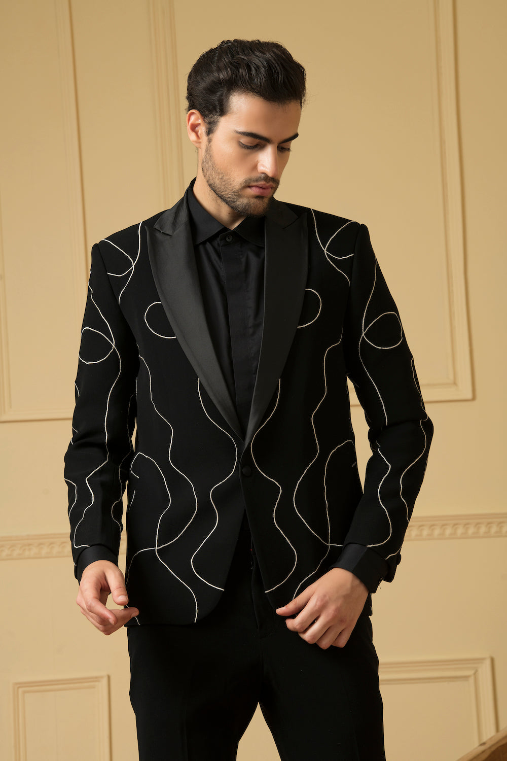 Tweed Designer Men's Blazer by Hilo Design | Grocsy