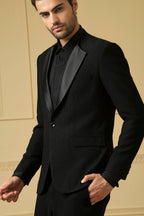The Sharp Black Blazer by Hilo Design | Grocsy