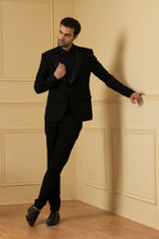 The Sharp Black Blazer by Hilo Design | Grocsy