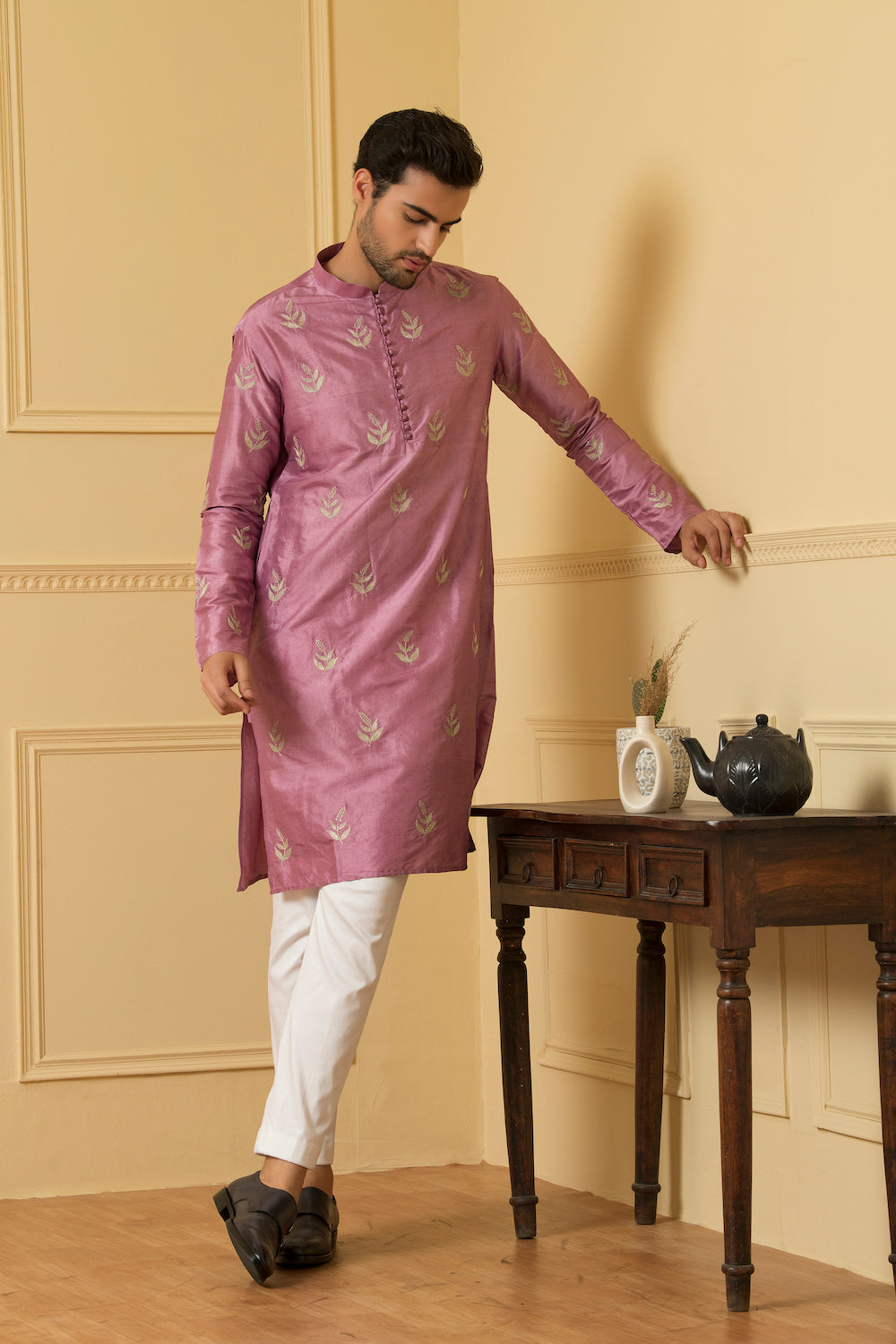 Encanto Designer Men's Kurta by Hilo Design | Grocsy