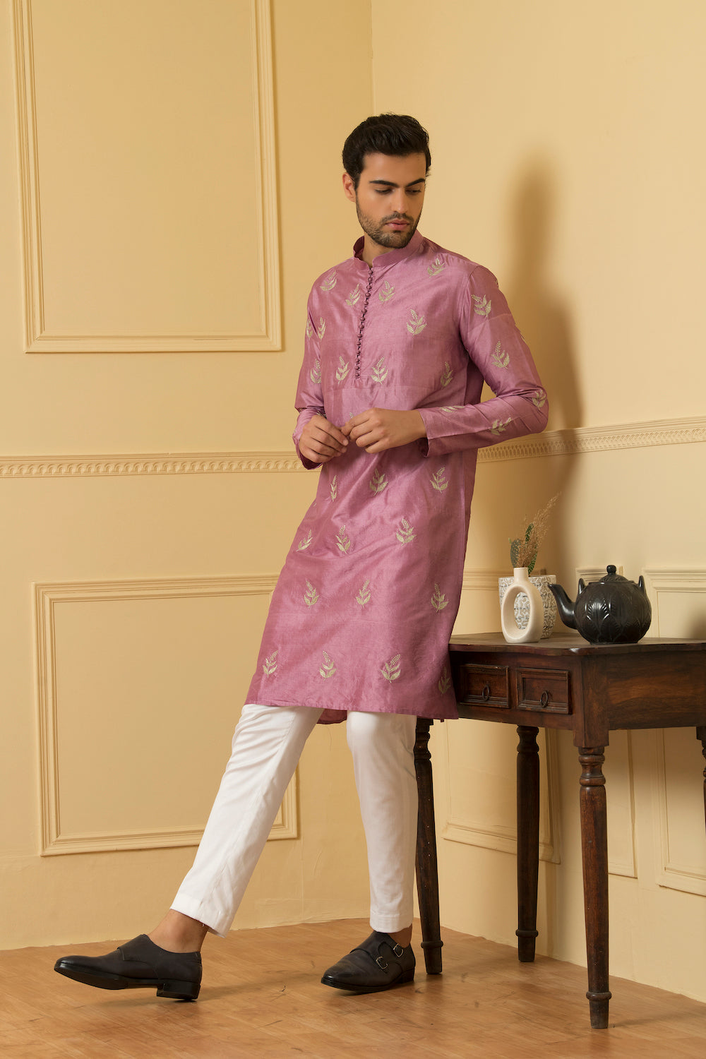 Encanto Designer Men's Kurta by Hilo Design | Grocsy