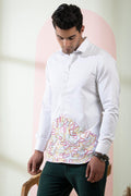 Rainbow Designer Men's Shirt by Hilo Design | Grocsy