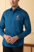 Rabbit Embroidery Shirt by Hilo Design | Grocsy