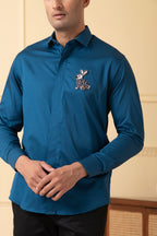 Rabbit Embroidery Shirt by Hilo Design | Grocsy