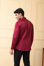 Ragic Red Pintuck Shirt by Hilo Design | Grocsy