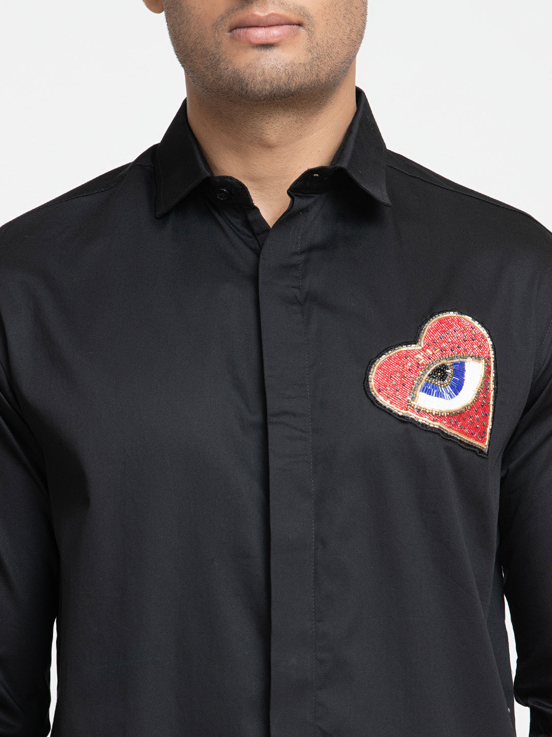 Red Heart Embroidery Shirt by Hilo Design | Grocsy
