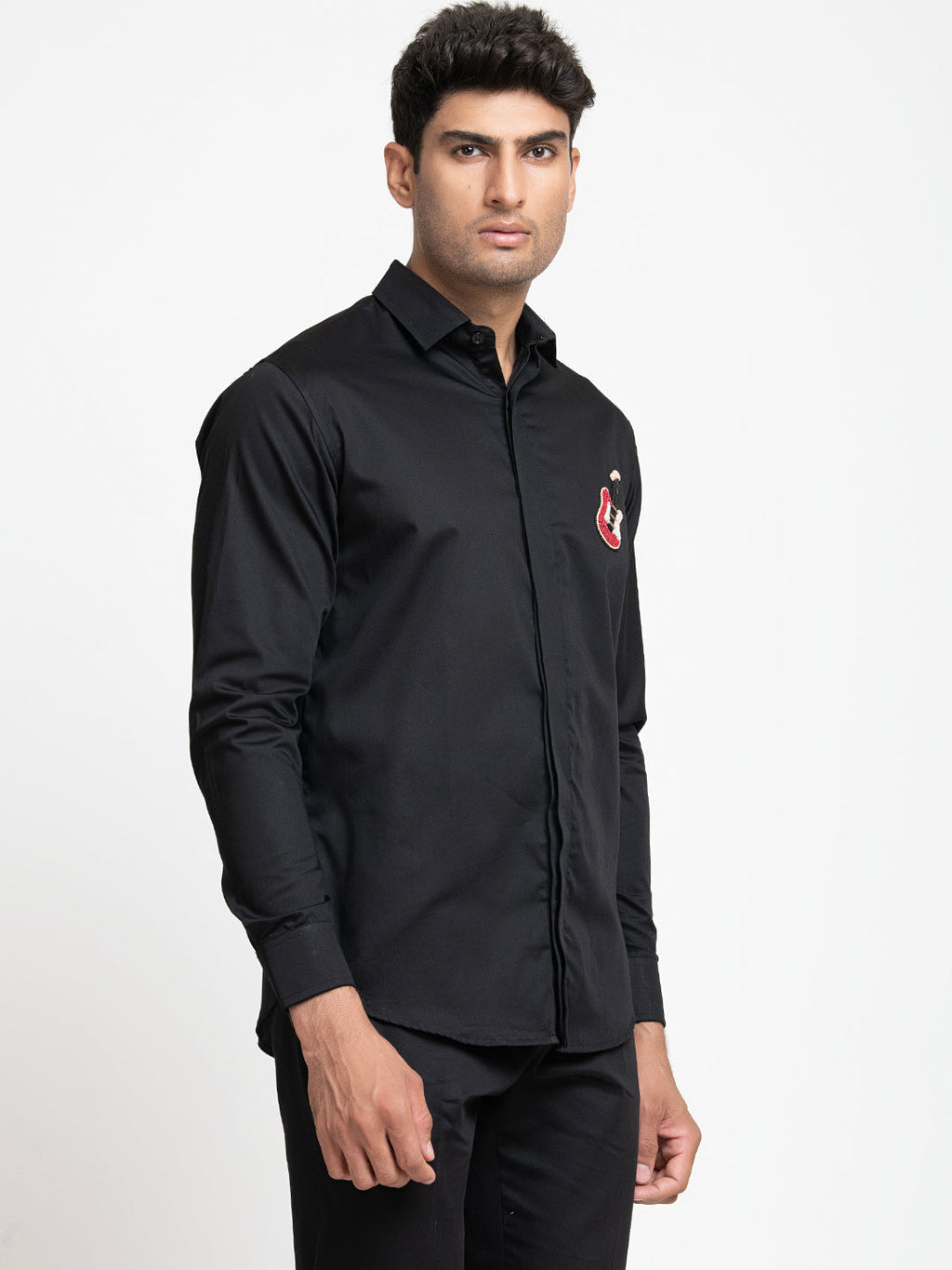 Guitar Embroidery Shirt by Hilo Design | Grocsy