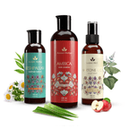 Avimee Herbal Anti Dandruff Kit - Oil, Scalp Spray, and Cleanser, Fights Dandruff & Moisturises Scalp Naturally | Grocsy