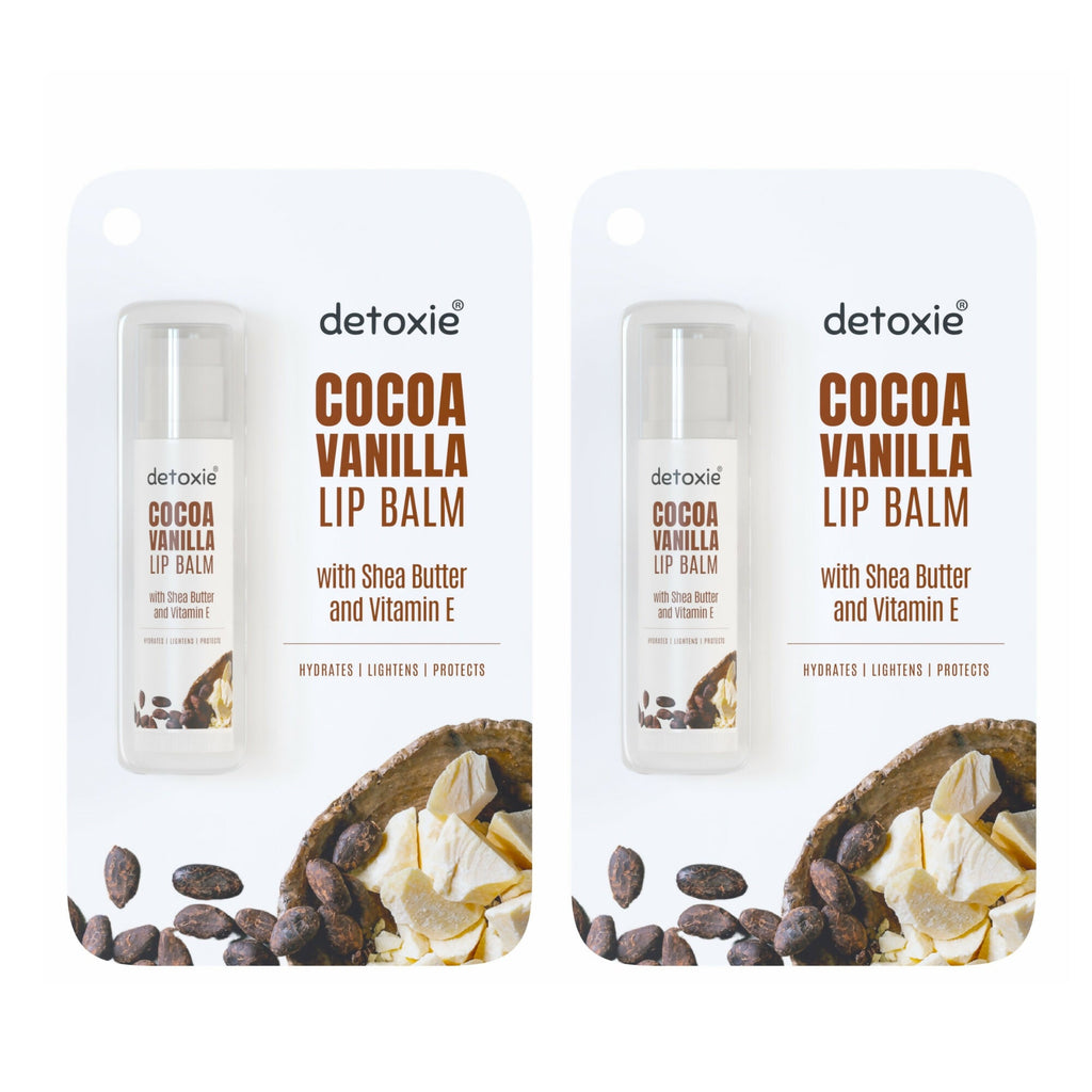 Detoxie Lip Balms Cocoa Vanilla With Vitamin E Shea Butter & Liquorice | Grocsy