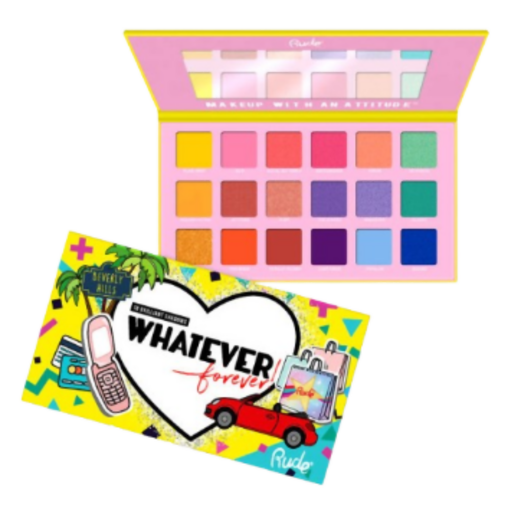 Rude Cosmetics Whatever Forever 18 Eyeshadow Palette | Grocsy