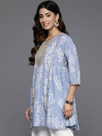 Ahalyaa Women's Traditional wear Tunic - Grey | Grocsy