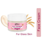 Globus Naturals Rice Ceramide Revival Face Cream, For Korean Glass Skin | Grocsy
