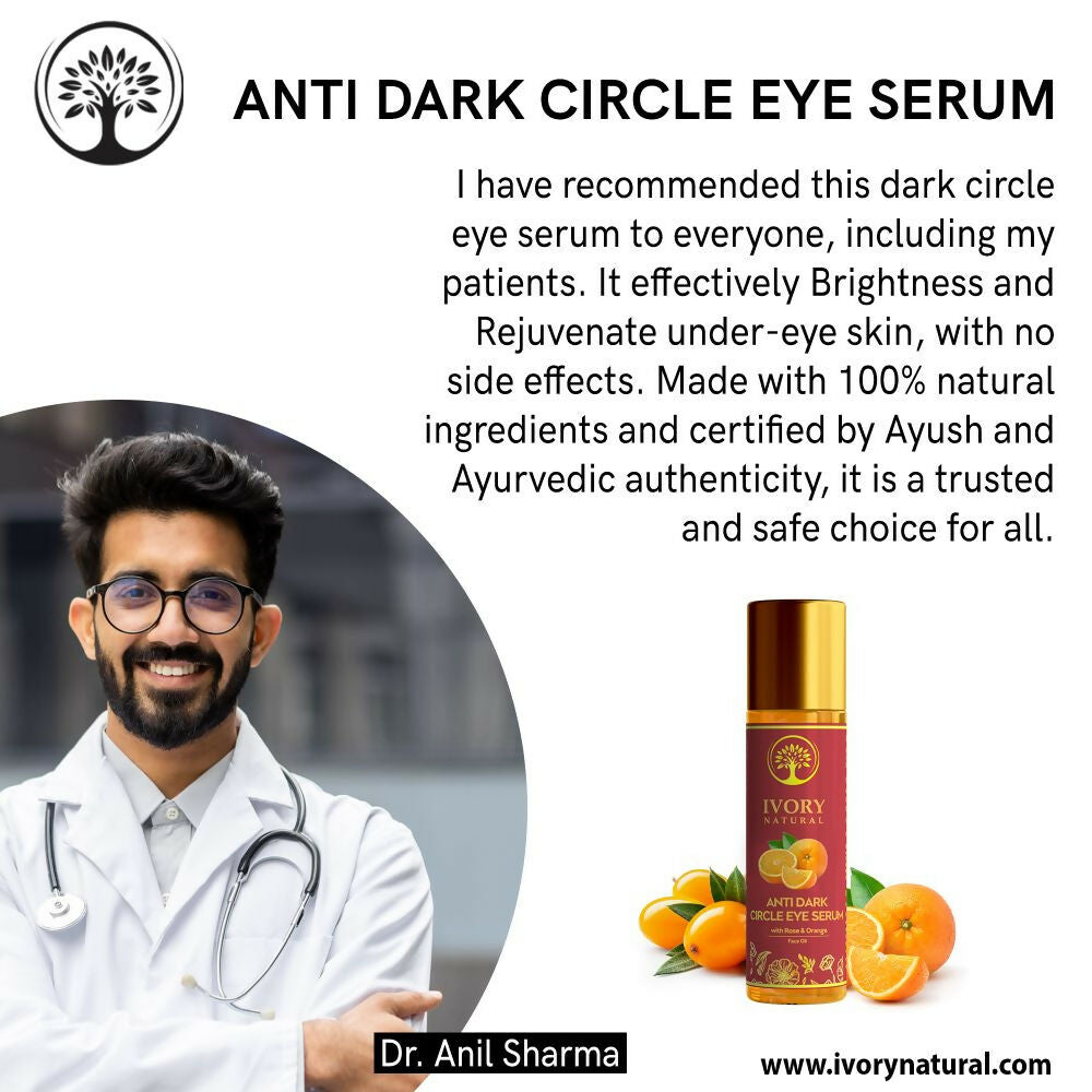 Ivory Natural Dark Circle Eye Serum For Dark Eye Circles, Under-Eye Patches, Swollen Eyes | Grocsy