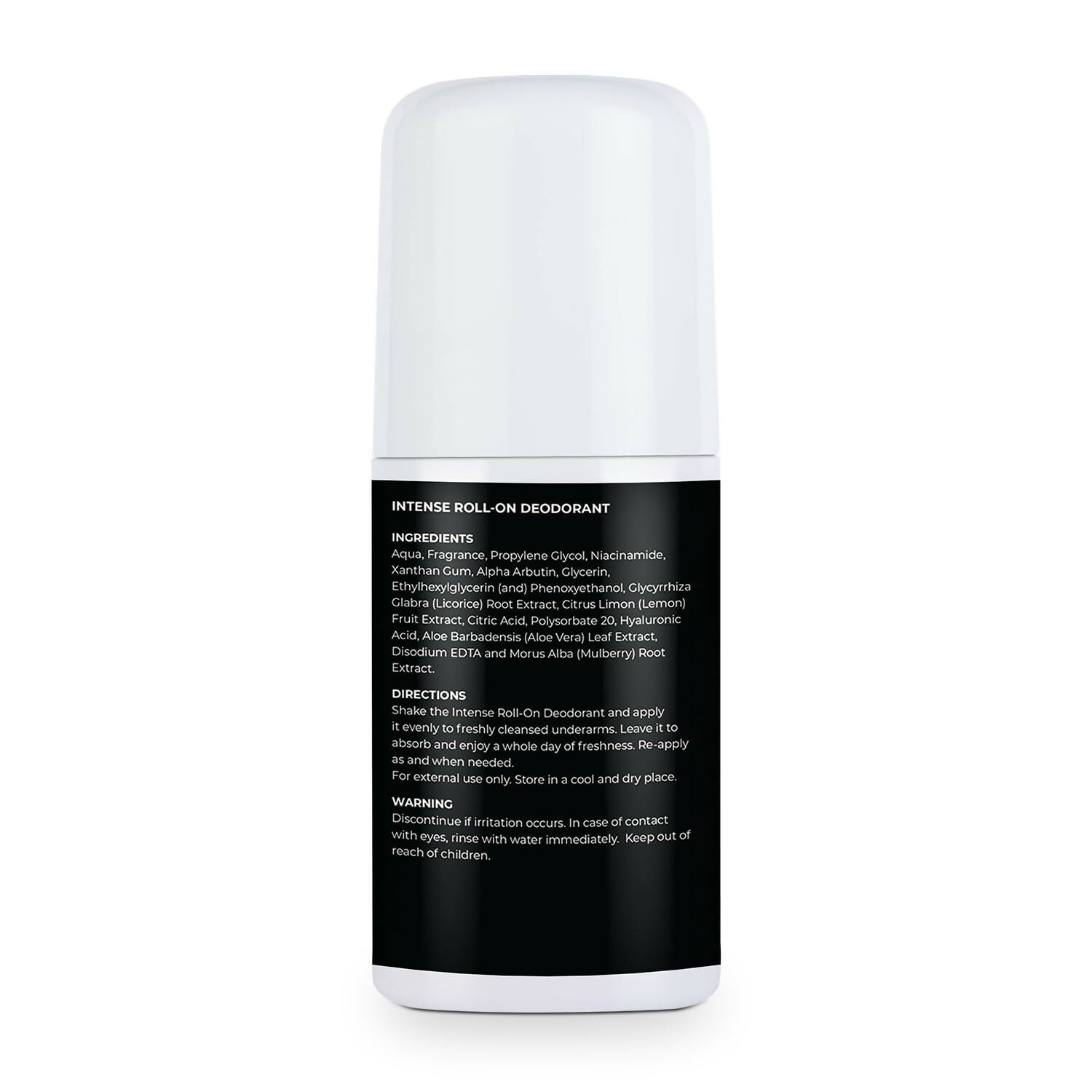 Bella Vita Intense Natural Underarm Roll On Deodorant for Men | Grocsy