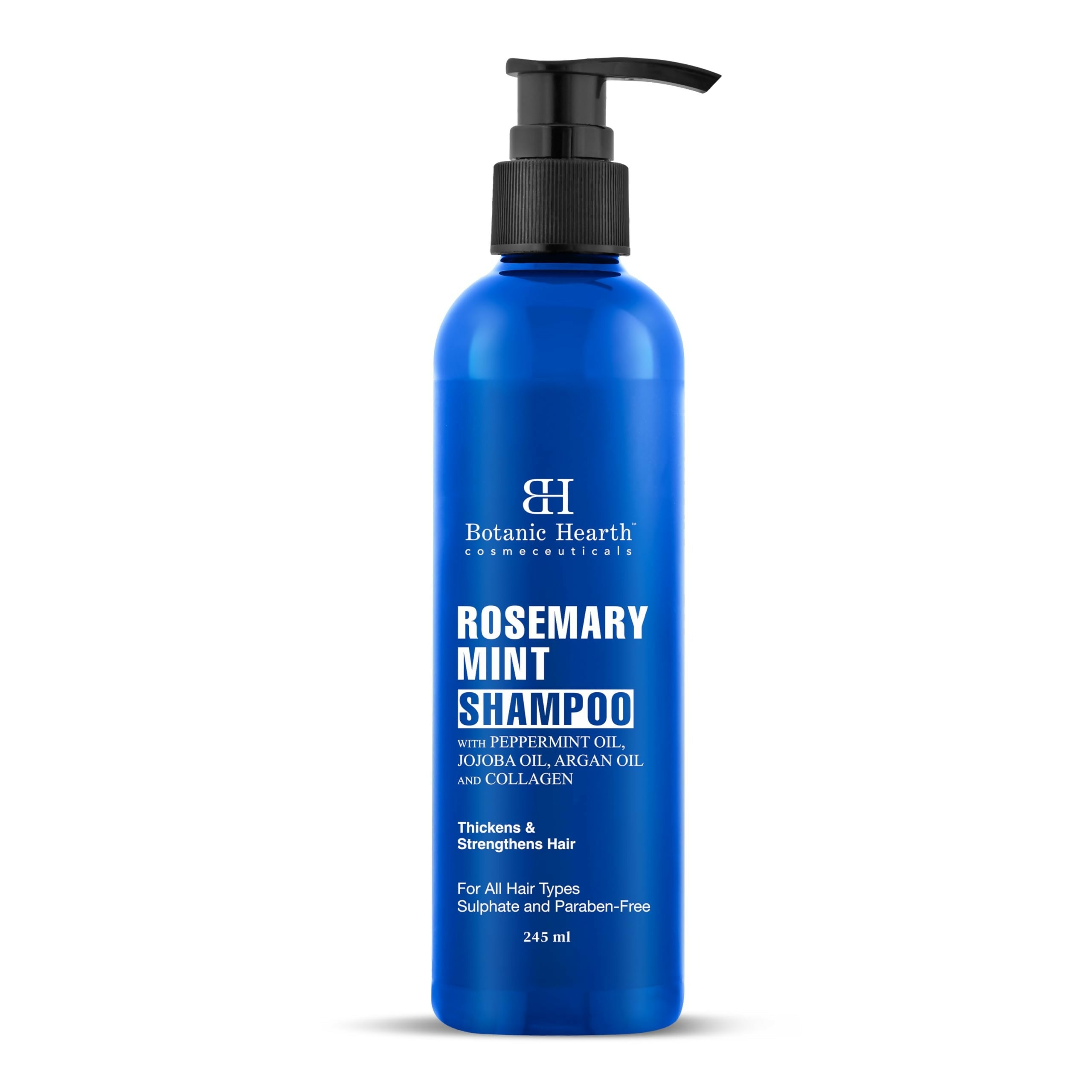 Botanic Hearth Rosemary Mint Shampoo with Peppermint Oil, Jojoba Oil & Collagen | Grocsy