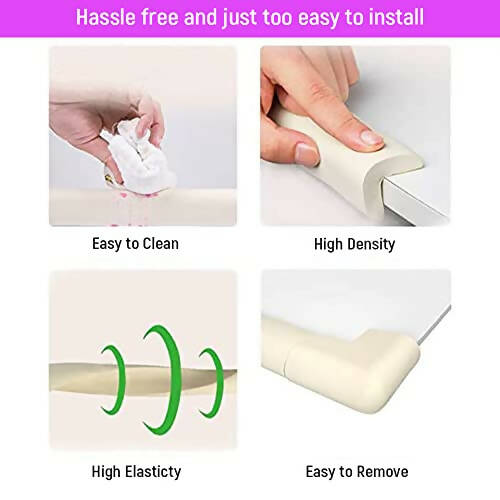 Safe-O-Kid Edge Guard, Baby Proofing Edge 5 Mtr Furniture Edge Bumper Guard, Safety From Head Injury, Edge Guard For Baby/ Toddlers, White | Grocsy