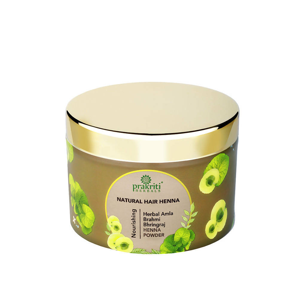 Prakriti Herbals Natural Hair Henna Herbal Amla Brahmi Bhringraj Henna Powder | Grocsy