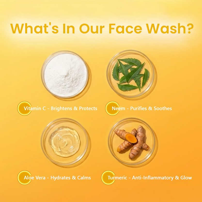Milky Moon Vitamin C Face Wash for Brightening Face Cleanser | Grocsy