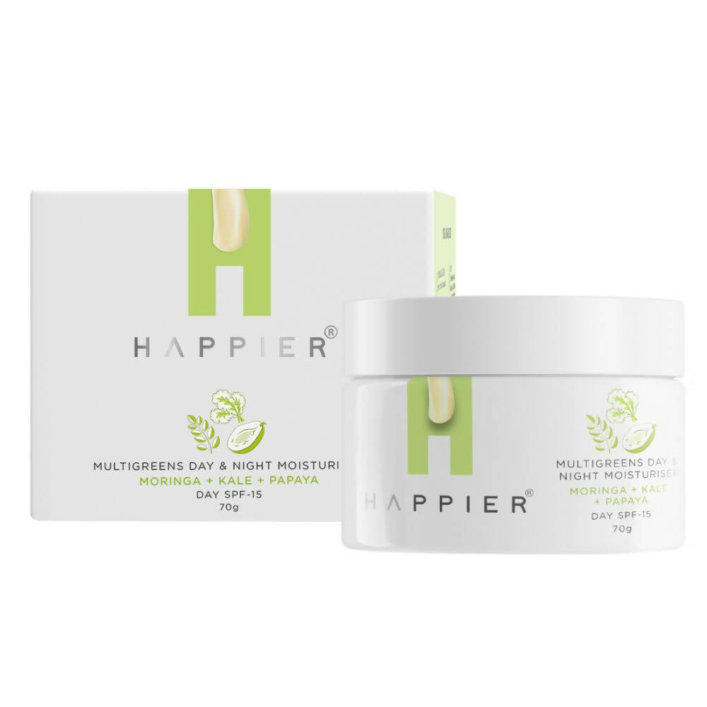 Happier Multigreens Day & Night Moisturiser | Grocsy