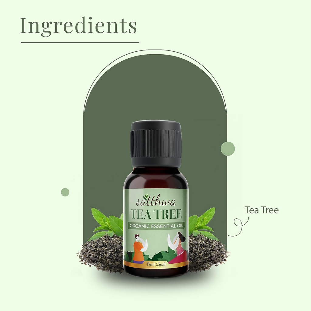 Satthwa Organic Tea Tree Essential Oil | Grocsy