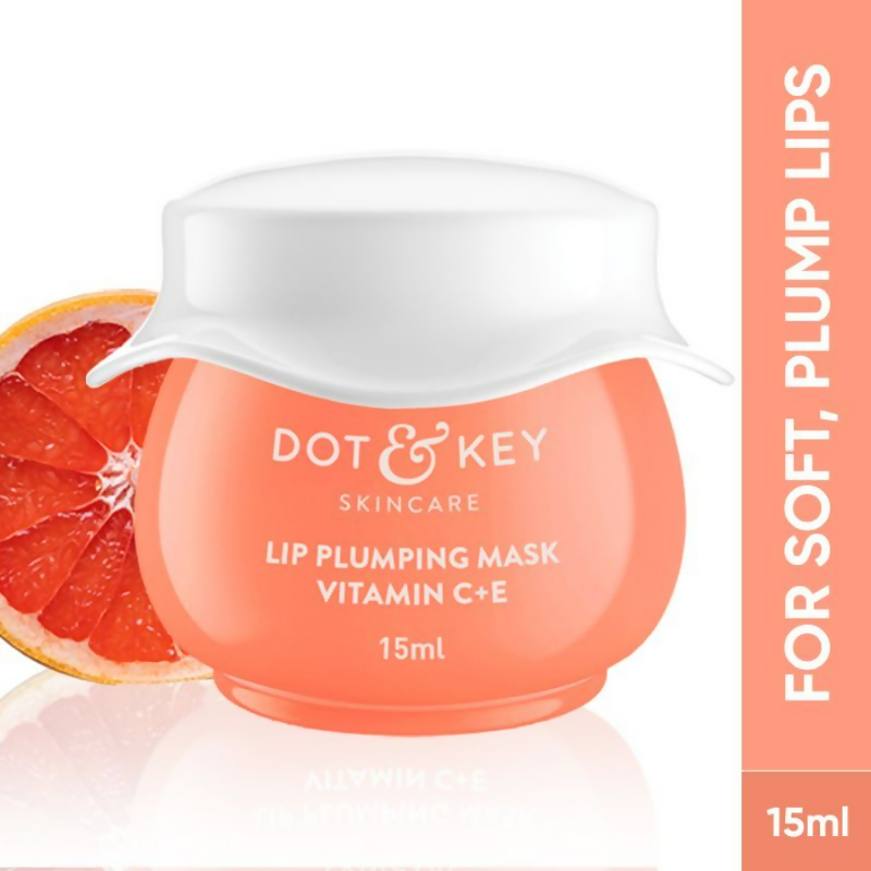 Dot & Key Vitamin C+E Peachy Nude Lip Plumping Mask- Blood Orange & Nectarine | Grocsy