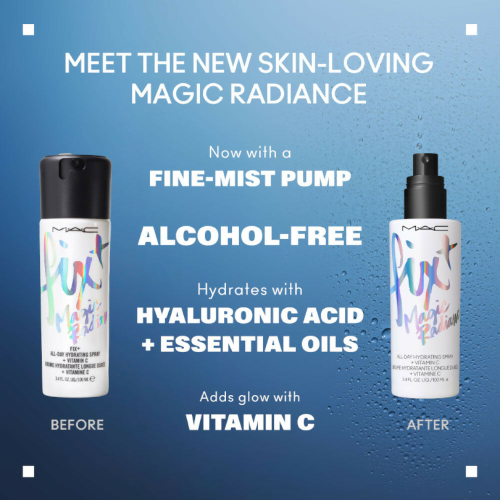 MAC Prep + Prime Fix+ Setting Spray - Magic Radiance (Makeup Fixer) With Hyaluronic Acid | Grocsy