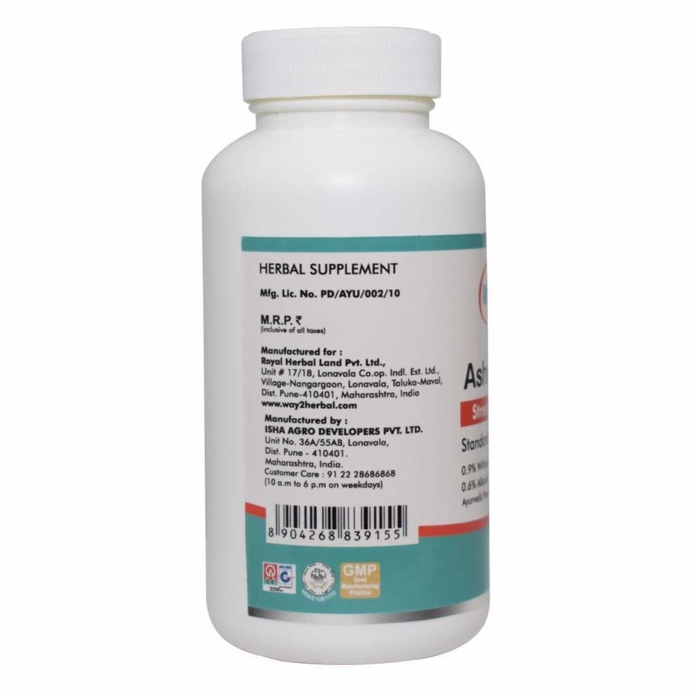Way2herbal Ashwagandha Tablets | Grocsy