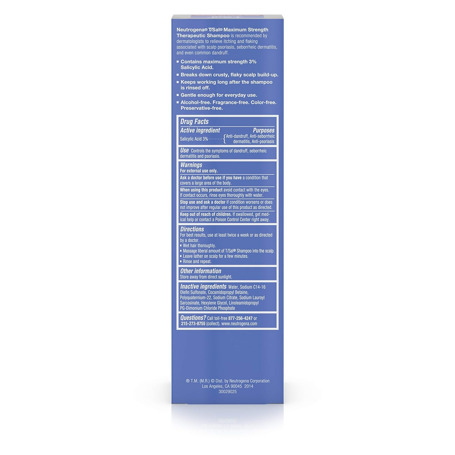 Neutrogena T/Sal Shampoo Scalp Build Up Control | Grocsy