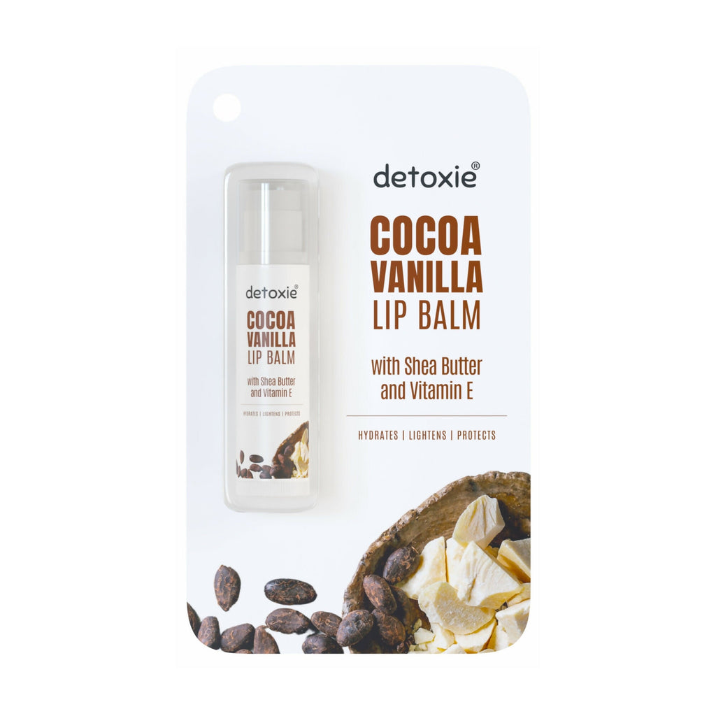 Detoxie Lip Balms Coffee & Cocoa Vanilla With Shea Butter Vitamin E and Liquorice | Grocsy