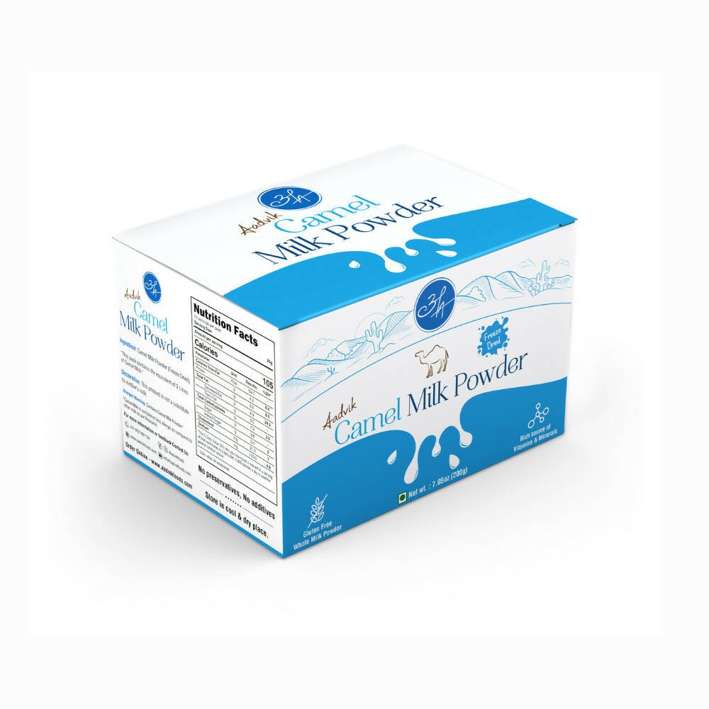Aadvik Camel Milk Powder Freeze-Dried Sachets (20 g Each) | Grocsy