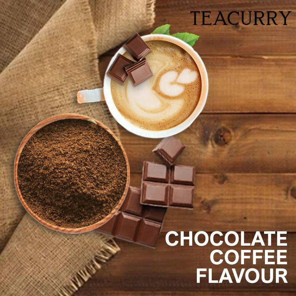 Teacurry Chocolate Instant Coffee Powder - Arabica Freeze Dried Coffee for Instant Hot & Cold Coffee | Grocsy