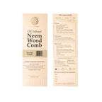 The Pure Story Oil Infused Neem Wood Handle Comb | Grocsy