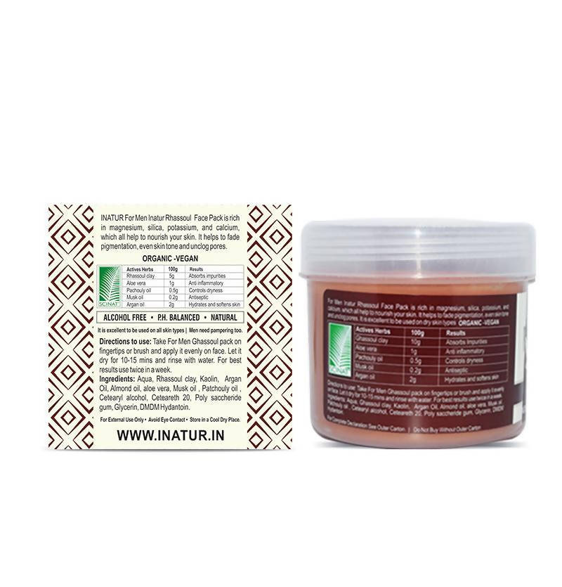 Inatur Rhassoul Face Mask For Men | Grocsy