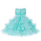 Asmaani Baby Girl's Blue Colour Satin A-Line Maxi Full Length Dress (AS-DRESS-22114) | Grocsy