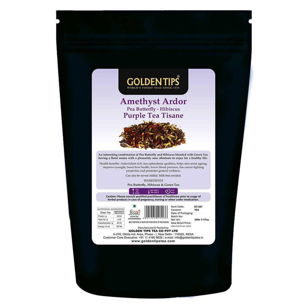 Golden Tips Amethyst Ardor - Purple Tea Tisane | Grocsy